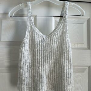 Knit summer cover up tank